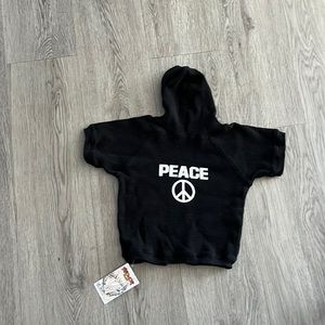 Doggie thermal hoodie in black
